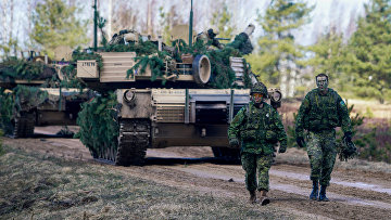 canadian Soldiers in NATO military exercises in Latvia
