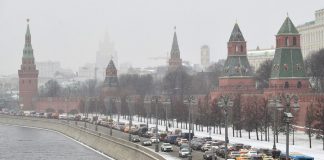 Became famous weather on February 4 in Moscow