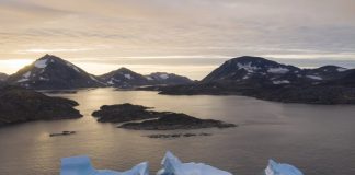 In Greenland, offered to sell melt water from the glaciers