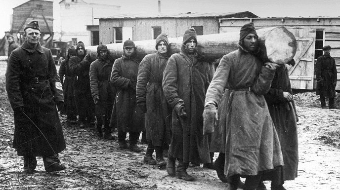 Prisoners that the allies were talking about soldiers in the German concentration camps