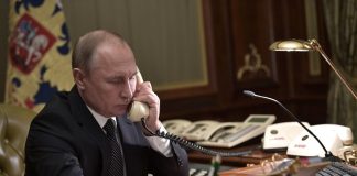 Putin had a telephone conversation with Him and Merkel