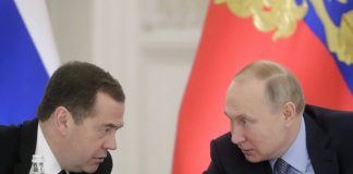 Putin said that in advance discussed with Medvedev the resignation of his government