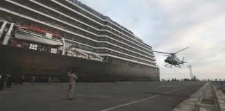 Seven Russian passenger liner Westerdam went home