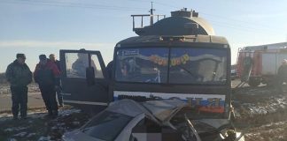 Three people were killed in the collision of passenger cars and truck at Kursk