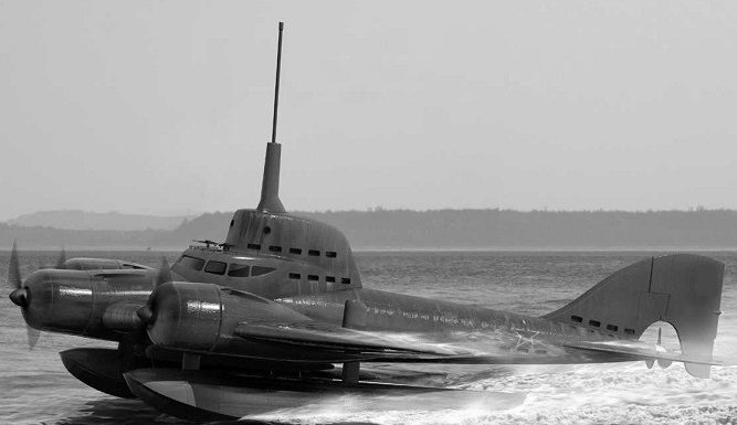 Before the war the Soviet Union wanted to build a flying submarine