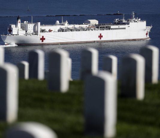 Quarantine will not help new York sent a naval hospital ship