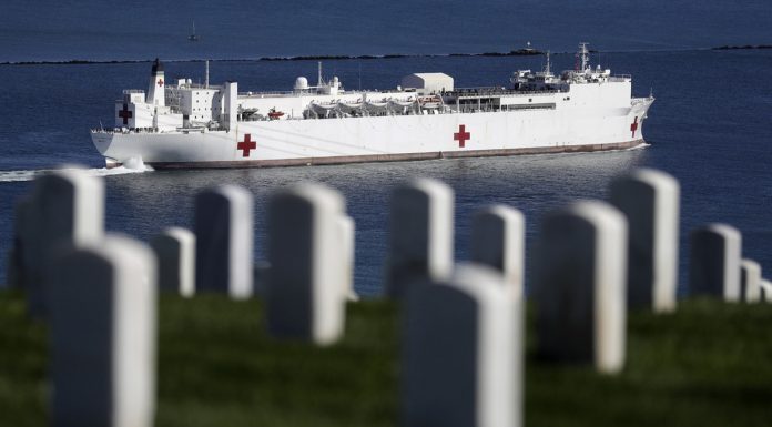 Quarantine will not help new York sent a naval hospital ship